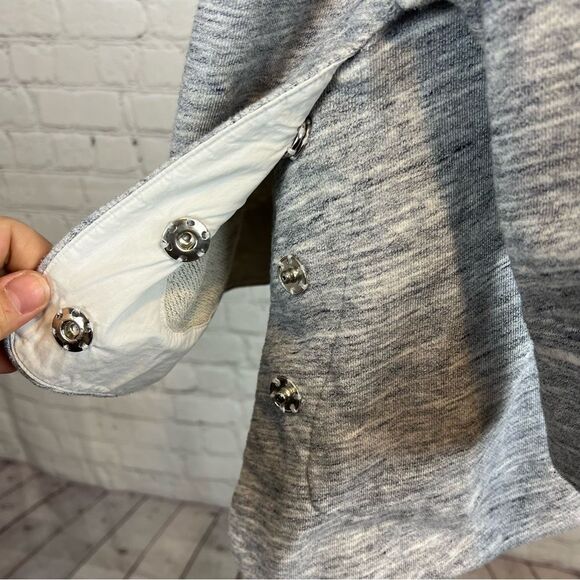 Derek Lam 10c Athleta 2 N 1 City Sweatshirt Heather Gray Womens Size Medium - Picture 6 of 11